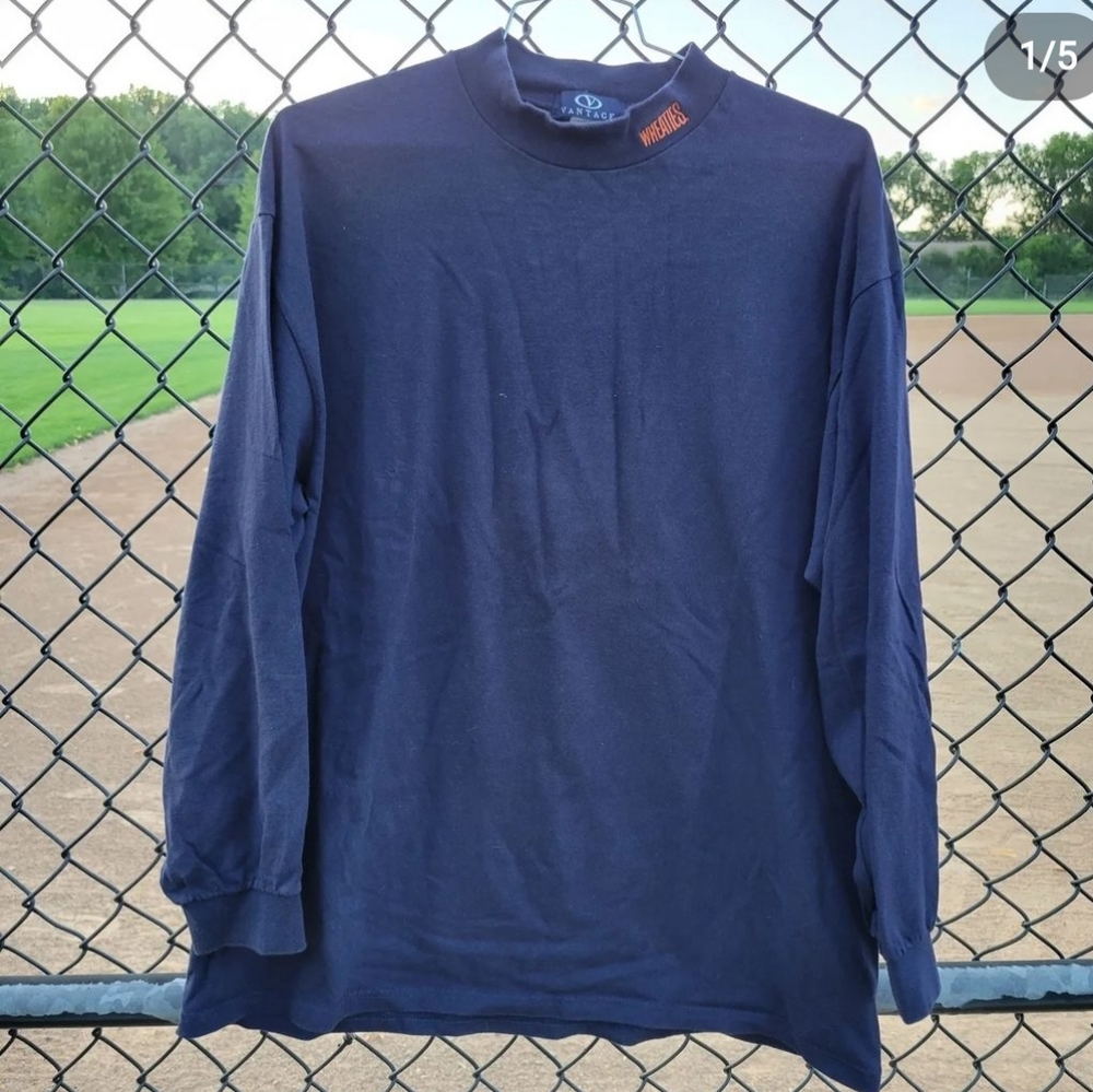 Vintage Wheaties Long Sleeve Mock Neck Top on a Vantage tag